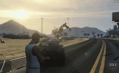 GTA Mod turns bullets into cars